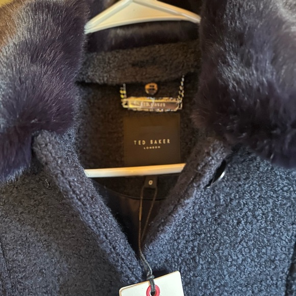 Gorgeous dark blue wool Ted Baker London coat - Picture 5 of 7